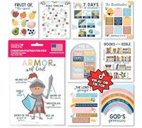 9 decoraciones bohemias de escuela dominical para aula, pósteres de escuela dominical, carteles cristianos, decoración cristiana para el aula, póster de libros de la Biblia, 10 mandamientos para