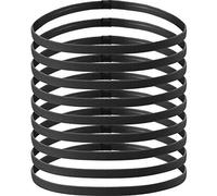 9 diademas deportivas gruesas antideslizantes y elásticas, agarre de silicona elástica para el cabello y bandas para el sudor para yoga (negro)