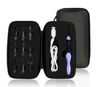 9 en 1 LED gancho conjunto de ganchillo, 9 cabezas intercambiables encienden agujas de tejer accesorios de herramienta de costura de armadura