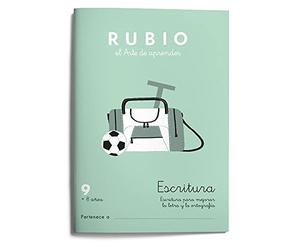 9 Escritura RUBIO | Cuaderno para mejorar la letra y ortografía | +8 años