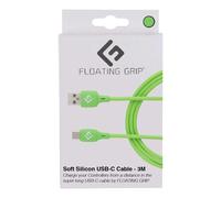 9 feet / 3 Meter long USB-C charging cable by FLOATING GRIP - 3M / 9 feet - Brig