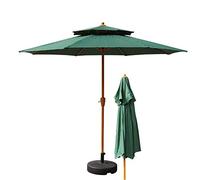 9 Ft Garden Parasol Patio Umbrellas Large Outdoor Market Table Umbrella for Lawn/Backyard/Pool Shade UV Protection BEA