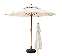 9 Ft Garden Parasol Patio Umbrellas Large Outdoor Market Table Umbrella for Lawn/Backyard/Pool Shade UV Protection BEA