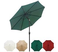 9 Ft Outdoor Patio Umbrella with Tilt and Crank Table Umbrellas, Sun Protection Waterproof Patio Umbrella Outdoor, Ventilation Without Base, Sombrilla for Garden, Lawn & Pool