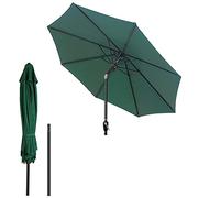 9 Ft Outdoor Umbrellas Round Patio Umbrella with Tilt and Crank, Sun Protection Waterproof Outdoor Market Table Umbrella, Without Base for Home Garden, Lawn, Deck, Market,Pool & Backyard