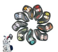 9 fundas impermeables para cabeza de golf con diseño de conejo, para mujeres, niñas, madres, padres, abuelos, entusiastas del uso al aire libre