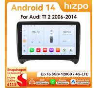 Radio para Auto de 10.33 Pulgadas para AUDI TT MK2 8J 2006 2007-2014, Carplay Inalámbrico, Android Auto, OBD, DAB, RDS, BT, TPMS, 4G S8 AHDC2 AI