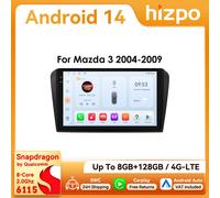 9 " Hizpo 2Din CarPlay Android Auto Radio del coche para Mazda 3 2004 - 2009 Snapdragon 6115 unidad principal GPS Navi 4G BT RDS DSP SWC 360 ° CAM P2CP (4Core 2G 32G)