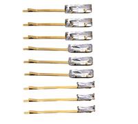 9 horquillas de cristal con diamantes de imitación, pinzas de pelo de metal dorado, horquillas para el pelo para graduación, novia, boda, accesorios para el cabello, regalo para mujeres y niñas