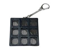 9-in-1 Stress Relief Purse Charm - Keyboard Clicker Fidget, Small Backpack Ornament | For Teens Adults College Students Collectors Study Work Travel Home Office Conference Party Favors