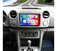 9 Inch Android 14 Double DIN Radio de Coche para VW Amarok 2010-2015 Head Unit, 4+64G Touch Screen GPS Navi Bluetooth Radio Wireless Carplay Android Backup Camera WiFi FM/RDS Mirror Link