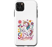9 Is My 9th Birthday Unicorn Rainbow Magic Carcasa para iPhone 11 Pro MAX