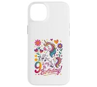 9 Is My 9th Birthday Unicorn Rainbow Magic Carcasa para iPhone 14 Plus