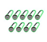 9 llaveros multifuncionales de bolsillo, brújulas portátiles para exteriores, mosquetones para adolescentes y adultos, llavero de navegación, herramienta de aventura