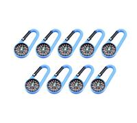 9 llaveros multifuncionales de bolsillo, brújulas portátiles para exteriores, mosquetones para adolescentes y adultos, llavero de navegación, herramienta de aventura