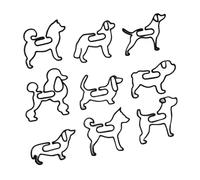 9 marcapáginas con forma de perro en 3D pintados con forma de cachorro, abrazadera para libros de texto, diario, planificador, cuadernos, marcador con forma de animal