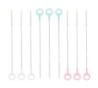 9 pajitas de 180 x 5 x 5 mm, cerdas flexibles, no se caen fácilmente con pajita, cepillo limpiador, pajita, cepillo de limpieza, cepillo de limpieza, pajita, cepillo de manguera de leche