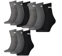 9 Par Puma Calcetines Short Crew de Deporte Tenis Talla 35-49 Unisex Colores