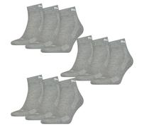 9 Par Puma Cuartos Calcetines Con Suela Frottee 35-46 Unisex Amortiguado Cortos