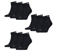 9 Par Puma Cuartos Calcetines Con Suela Frottee 35-46 Unisex Amortiguado Cortos