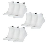 9 Par Puma Cuartos Calcetines Con Suela Frottee 35-46 Unisex Amortiguado Cortos
