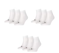 9 Par Puma Unisex Calcetines de Cuarto Zapatillas Talla 35-49 para Mujer Hombre