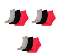 9 Par Puma Unisex Calcetines de Cuarto Zapatillas Talla 35-49 para Mujer Hombre