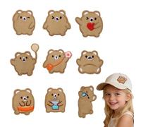 9 parches termoadhesivos con ositos de té de burbujas, parches termoadhesivos para bebés, ideales para hacer jeans y camisetas