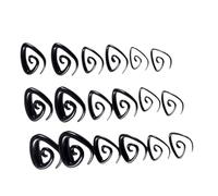 9 pares de aretes acrílicos helicoidales de moda, cómodos aretes de tuerca con textura acrílica, regalo para hombres y mujeres, cómodo juego de aretes