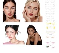 9 Patrones de Tatuajes de Pecas | Pegatinas de Purpurina para la Cara y el Verano | Tatuajes Impermeables de Segunda Piel para Raves, Días de Piscina, Festivales de Música, Fiestas Festivas | Glitter
