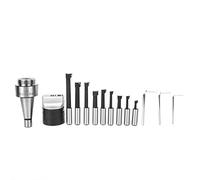 9 PC. Cuchillo de Acero de Acero 12.5 Mm con una Caja Almacenamiento, para una Máquina Perforadora Ordinaria, para Profesionales con Metales