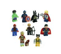 9 Pcs Marvel Avengers Super Hero Comic Mini Figuras Dc Minifigure Gift Fits Lego
