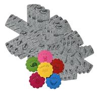 9 Pcs Protectores de Sartenes y Ollas, Juego de 26-38cm de Largo, Se Puede Cortar, Ideal para Preservar Las Sartenes y Cacerolas de Todos los tamaños evitando Que se Rayen al apilarlas, Gris