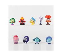 9 Pcs/Set Mini Inside Out 2 Action Figure Toy Cartoon Joy Anxiety Anger Sadness Taste Disgust Fear