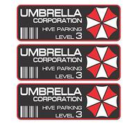 9 pegatinas de Paraguas Corporation Hive Parking Decal 10 cm JDM Auto Bike Car Resident Evil …