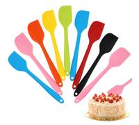 9 Pezzi Espatulas Silicona Cocina, 28cm Antiadherente Resistente Al Calor Lengua Silicona Cocina, Antiaderenti Spatola in Silicone Multicolore, para Cocinar,Hornear y Mezclar Utensili da Cucina