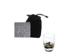 9 piedras de whisky de granito - cubitos de hielo reutilizables elegantes para conservar el aroma de tus alcoholes