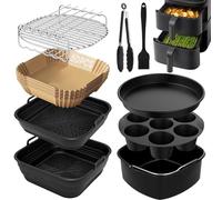 9 piezas Airfryer accesorios para COSORI Turbo Tower Pro 10,8L 6,5L/4,3L Double Stack Airfryer, accesorios para freidora de aire caliente COSORI sin BPA, accesorios de silicona para airfryer
