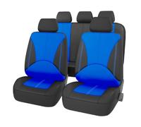 9 Piezas Asiento Coche Cuero Premium para Suzuki Jimny 4th Gen 2018-2026 | Renueve el interior de su coche. Cuero sintético texturizado de alta calidad con elegantes costuras blancas.