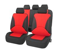 9 Piezas Asiento Coche Cuero Premium para Suzuki Jimny 4th Gen 2018-2026 | Renueve el interior de su coche. Cuero sintético texturizado de alta calidad con elegantes costuras blancas.