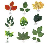 9 piezas Betta Bed Leaf Hamaca Pad Betta Fish Leaf Pad Betta Fish Hamaca Betta Fish Accesorios Plantas Tank Decor para un descanso ligero y realista simulando el hábitat