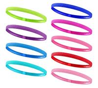 9 Piezas Cinta Pelo Deporte, Elásticas Diadema Mujer Antideslizante Cinta Pelo Hombre, Banda para La Cabeza Accessories Niño, Diademas Deportivas para Yoga, Fútbol, Jogging