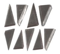 9 Piezas Cuña de Hierro Negra para Mango, Ajuste Firme | Superficie Lisa, Uso en Carpintería y Taller de Madera, Repuestos Compactos para Mangos y Trabajos al Aire