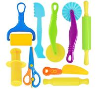 9 piezas de accesorios para plastilina para niños, herramientas de amasado con herramientas de amasado robustas, juego de accesorios para amasar para plastilina a partir de 2 años, plastilina infantil