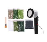 9 piezas de aplicador de césped estático, kits de proyectos de bricolaje, máquina electrostática de flocado A tipo A