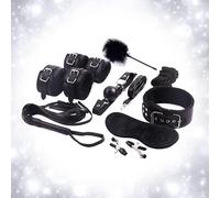 9 Piezas de Cuero Pareja Juguetes látigo ŠẹX mẹnottes ŠẹX Toy Sport Accesorios de Fitness