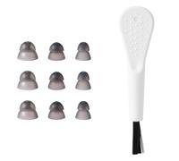 9 Piezas de Cúpulas para Audífonos, Domos de Silicona para Audífonos con Cepillo de Limpieza Accesorios para Audífonos de 3 Tama?os para Resound