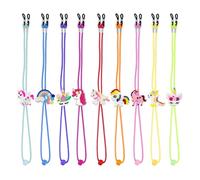 9 Piezas De Gafas De Dibujos Animados, Vasos Para Niños Cinturón, Gafas Ajustables Cuerda, Cuerda De Gafas Elásticas, Accesorios De Gafas.