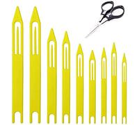 9 Piezas de plástico para reparación de líneas de Pesca, Red, Agujas, lanzaderas Tamaño: 1# 2# 3# 4# 5# 6# 7# 8#