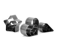 9 piezas de troqueles para cortar cuero en forma de corazón, gota de agua y pentagrama, juego de cortadores de plantillas para artesanía en metal, moldes de estampado de precisión